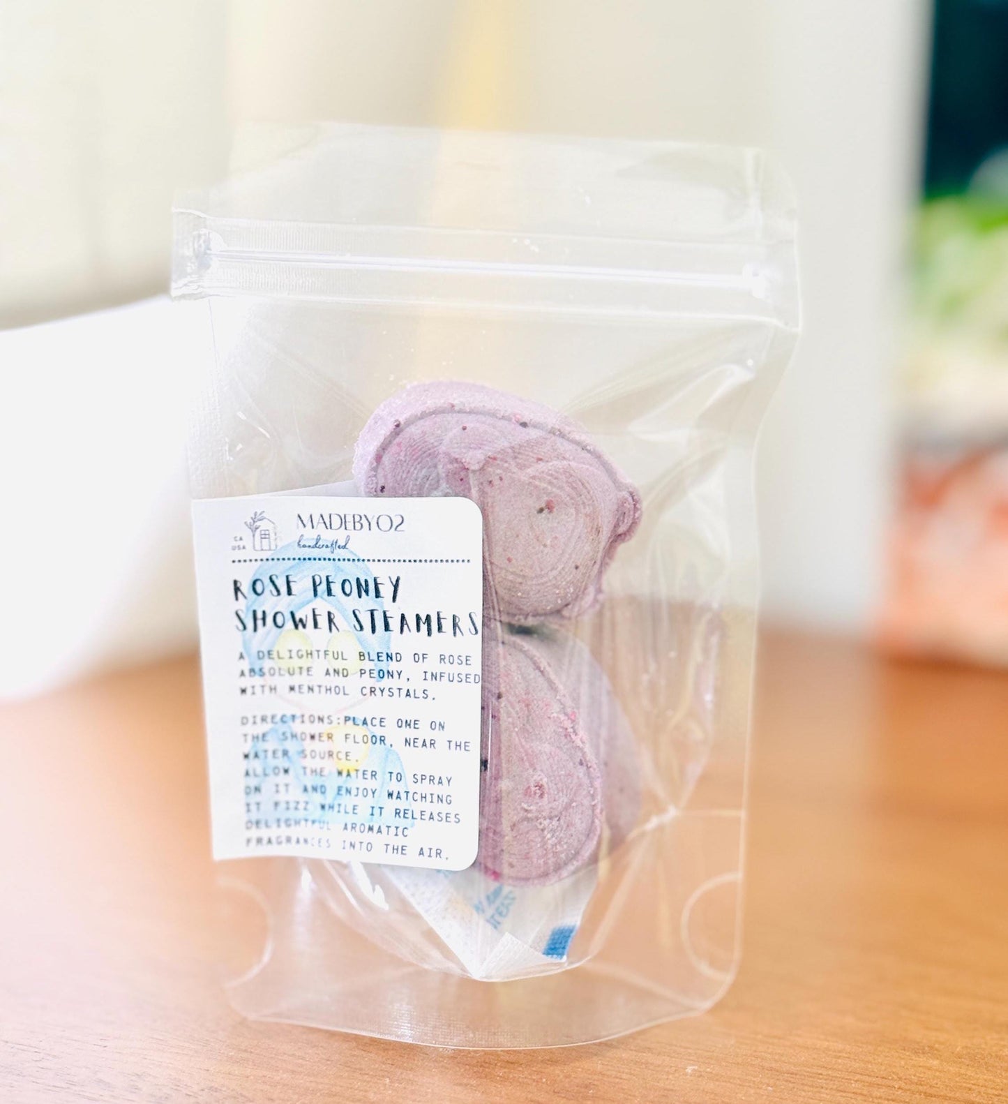 Handcrafted Shower Steamers, shower bombs, bath steamers.